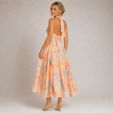 Aurora - Vestido con Escote en Acuarela Elegante