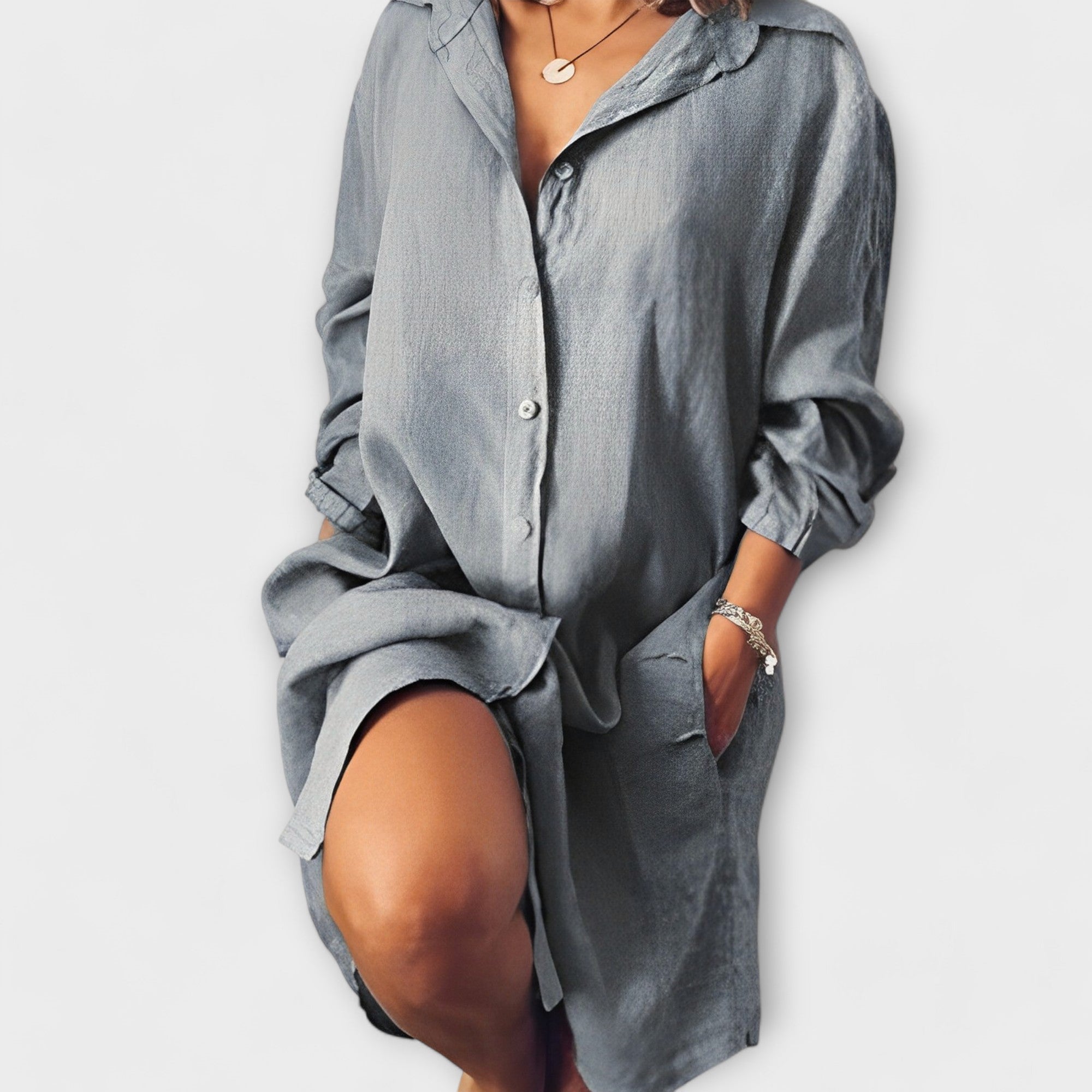 Clara - Blusa casual de lino elegante