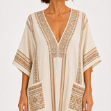 Caftán Dalia Beige Étnico