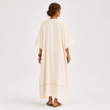 Caftán Farah Beige Rayas