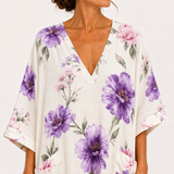Caftán Inés Blanco Floral