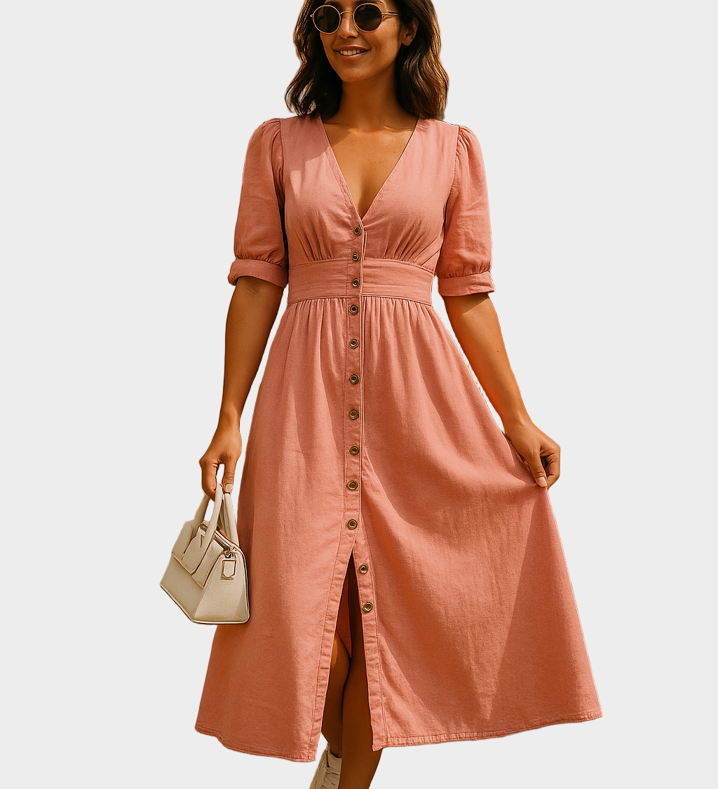 Vestido de mezclilla con botones