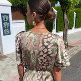 Constanza - Vestido Floral con Pliegues