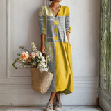 Paola - Vestido de Lino Desenfadado