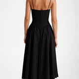 Odette - Vestido midi con corpete estructurado