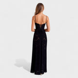 Verónica - Vestido maxi de encaje floral
