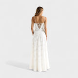 Verónica - Vestido maxi de encaje floral