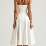 Odette - Vestido midi con corpete estructurado
