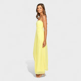 Flóssia - Vestido maxi amarillo