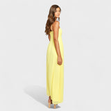Flóssia - Vestido maxi amarillo