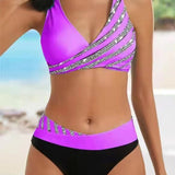 Estela - Bikini Estampado en Tonos Cálidos con Copas Moldeadas