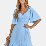 Clara - Elegante Vestido Midi en Azul Claro