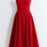Odette - Vestido midi con corpete estructurado