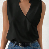 Saleta - Top suave con escote en V