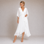 Mónica - Vestido de Chiffon con Escote en V