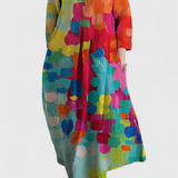 Ana - Vestido Fluido con Estampado Elegante