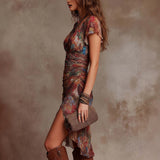 Elvira - Vestido midi elegante con escote en V