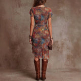 Elvira - Vestido midi elegante con escote en V