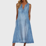 Vestido de mezclilla cómodo y elegante