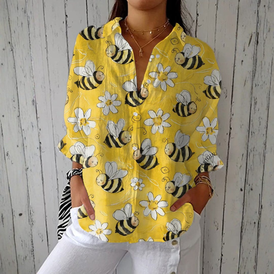 Claudia - Blusa de Abelhas con Leveza