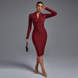 Samara - Elegante Vestido de Manga Larga