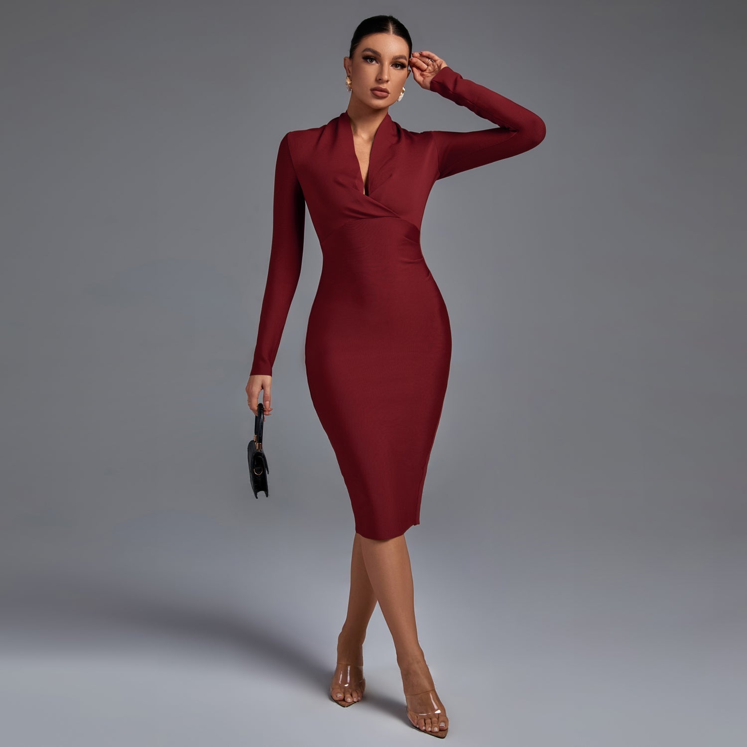 Samara - Elegante Vestido de Manga Larga