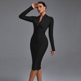 Samara - Elegante Vestido de Manga Larga