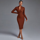 Samara - Elegante Vestido de Manga Larga