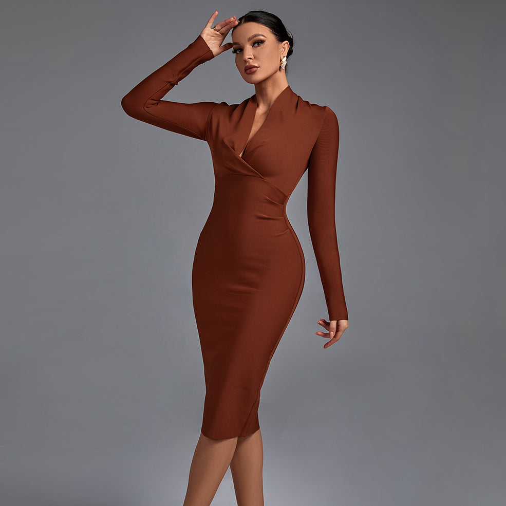 Samara - Elegante Vestido de Manga Larga