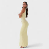 Serenela - Vestido maxi asimétrico elegante