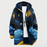 Manteau con estampado de cielo estrellado