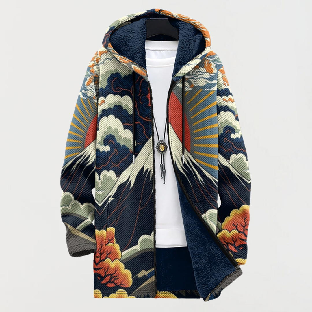 Sudadera con estampado de amanecer