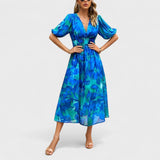 Clara - Vestido Midi Floral Chic y Elegante