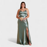 Lucía - Vestido largo de satén