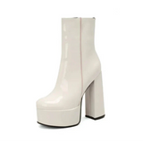 Carina - Botas con plataforma súper alta, llenas de encanto y confianza.