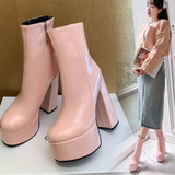 Carina - Botas con plataforma súper alta, llenas de encanto y confianza.