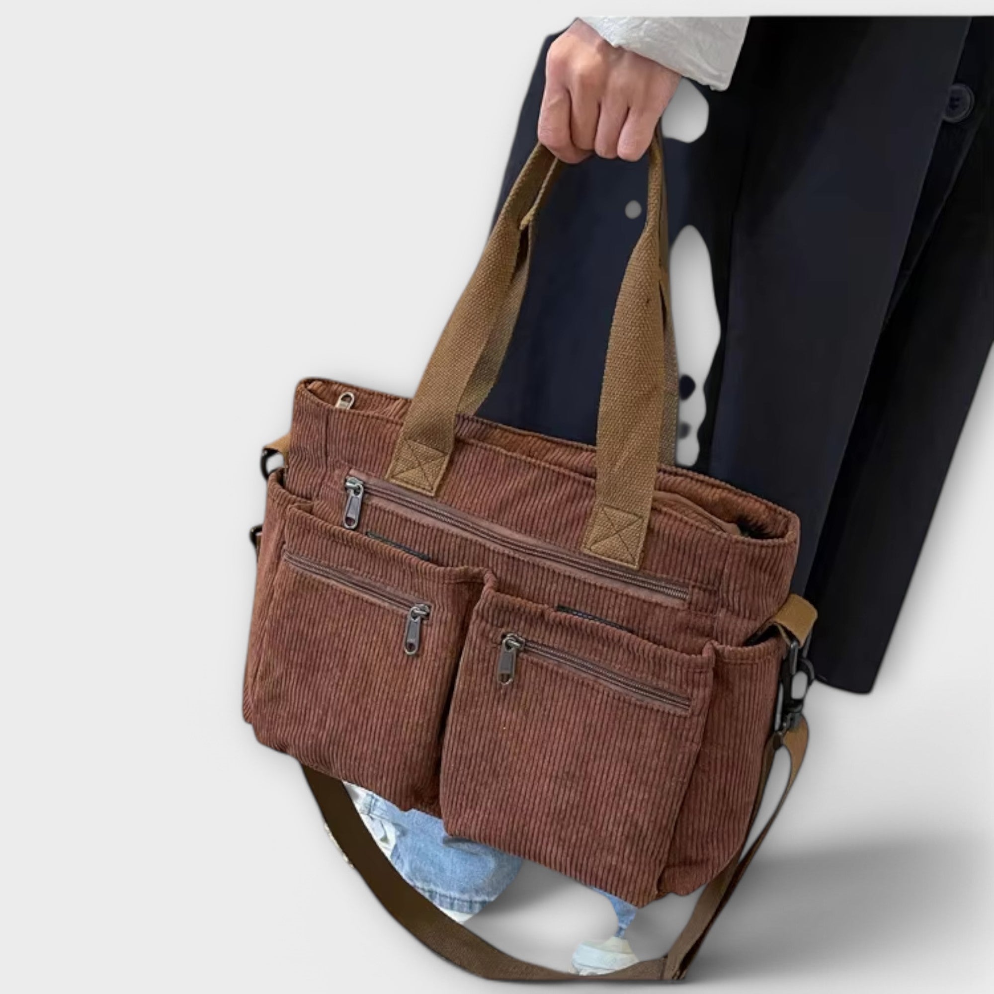 María - Bolso elegante con múltiples compartimentos