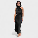 Alba - Vestido de Satén Elegancia