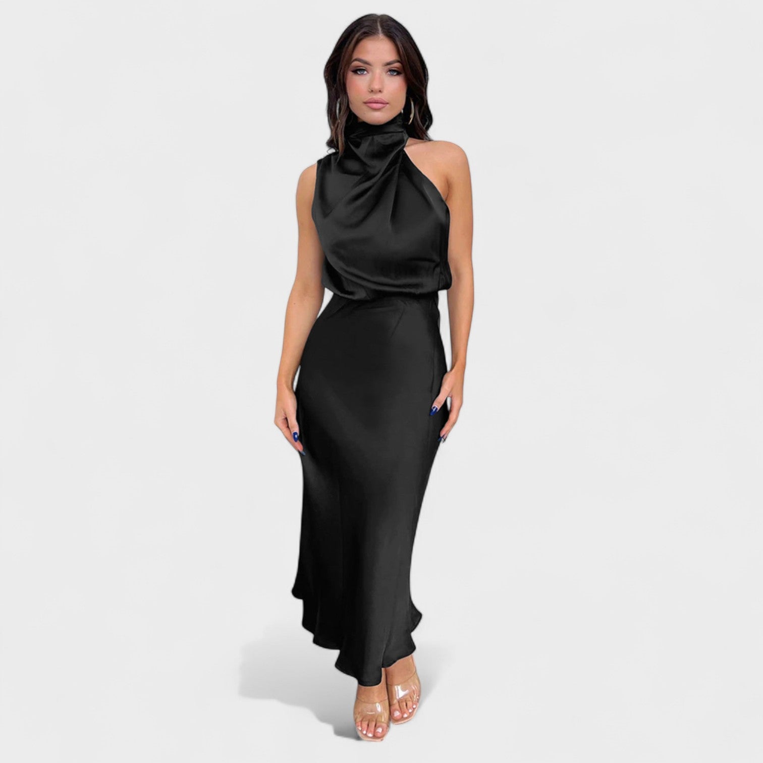 Alba - Vestido de Satén Elegancia