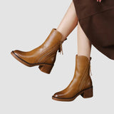 Clara - Botas de piel elegantes