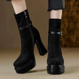 Janet - Botas de plataforma de lujo con confort y estilo en cada paso