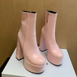 Carina - Botas con plataforma súper alta, llenas de encanto y confianza.