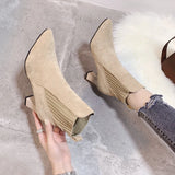 Rita - Botas con plataforma en ante