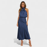 Alba - Vestido de Satén Elegancia
