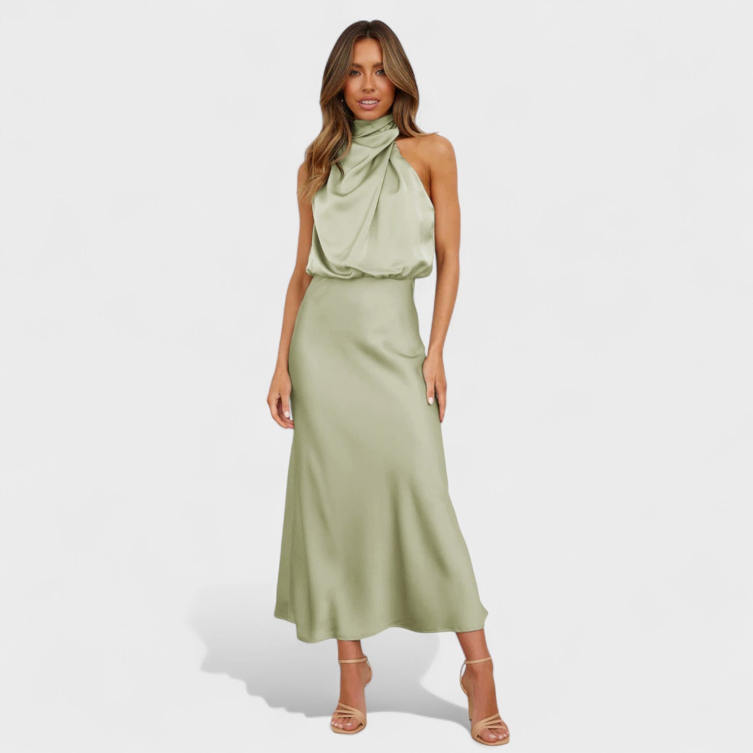Alba - Vestido de Satén Elegancia