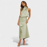 Alba - Vestido de Satén Elegancia