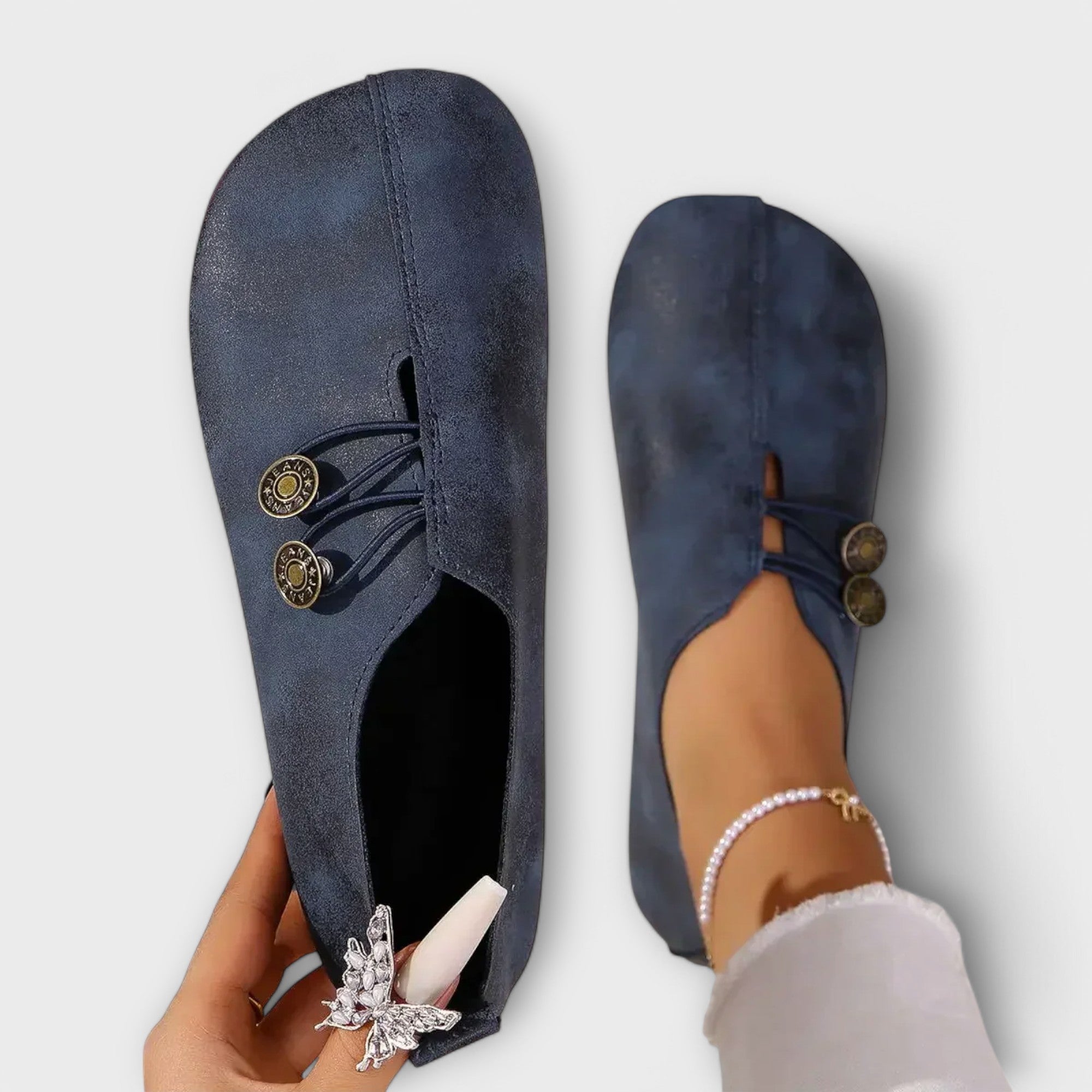 Noira - Mocasín de ante elegante