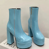 Carina - Botas con plataforma súper alta, llenas de encanto y confianza.