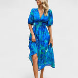 Clara - Vestido Midi Floral Chic y Elegante