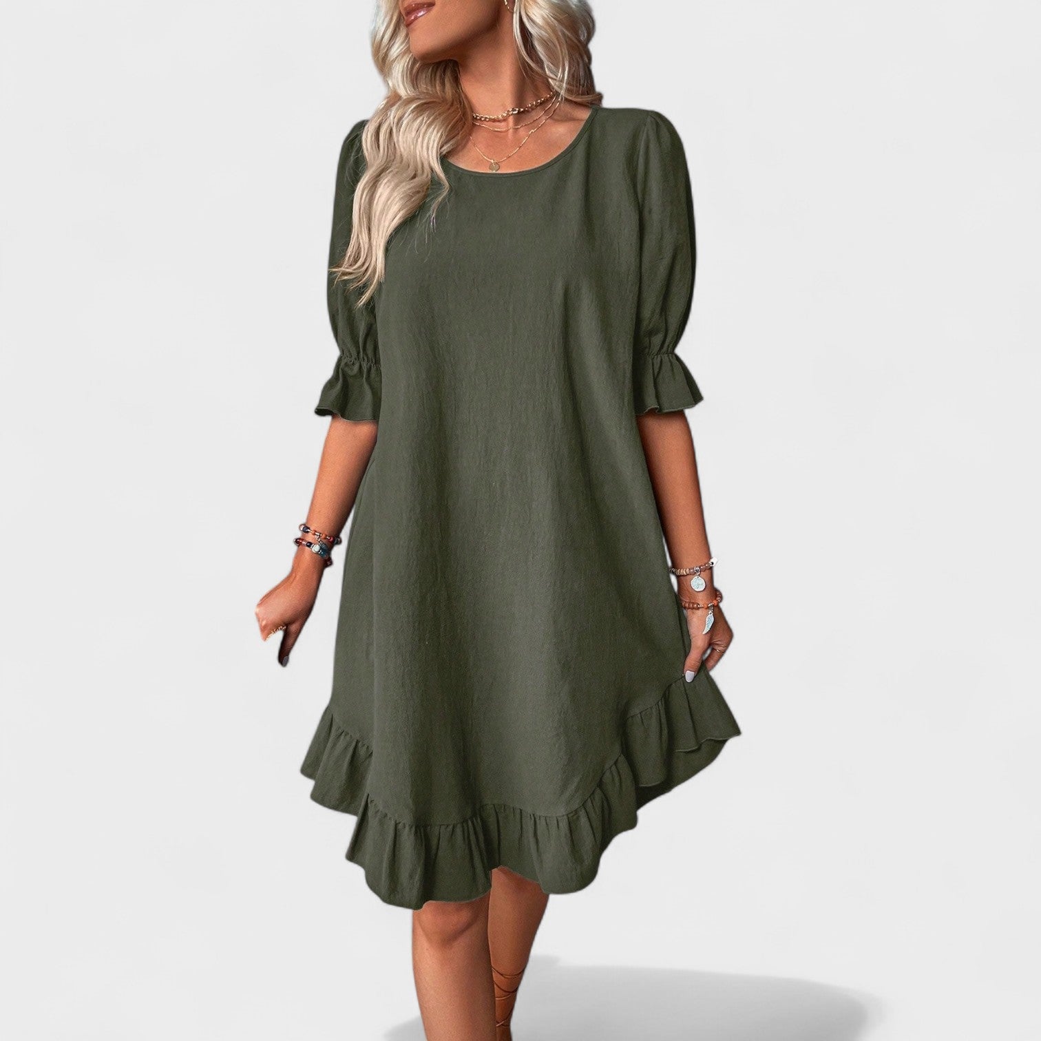 Sofía - Vestido casual con volantes